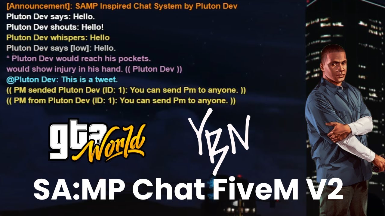 SAMP Inspired Chat System FiveM [QB/ESX] | YBN & GTA:W Inspired - YouTube