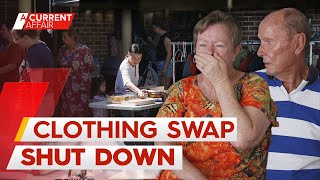 Complaint threatens future of retired couple's free clothing initiative | A Current Affair