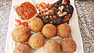 boulettes d ignames et poisson frit : recette ivoirienne