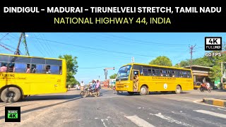 National Highway in India 🔥 NH 44 Dindigul - Tirunelveli Stretch, Tamil nadu, India 🔥  60 FPS