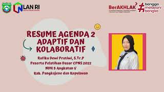 RESUME AGENDA 2 - ADAPTIF DAN KOLABORATIF