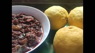 சுவையான கெடாரங்காய் ஊருகாய் செய்வது எப்படி.How to prepare kedarangai(wild lemon) pickle.