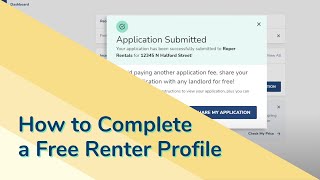 How to Complete a Free Renter Profile | Avail Landlord Software