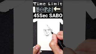 45秒でサボを簡単に描く方法【How to Draw SABO】