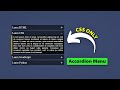 Accordion Menu Using HTML And CSS Only | Pure HTML And CSS Only