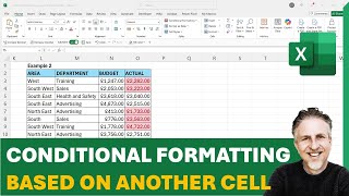 Conditional Formatting Based on Another Cell or Range (Column or Row - Multiple Values)
