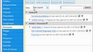 Create Discussion Forum - Sakai Tutorial