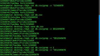 BASH - Removing Lines From a File Part2