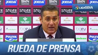 Rueda de prensa de Sandoval tras el Granada CF (1-3) Villarreal CF