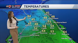 Chilly morning in Orlando will warm to 70s