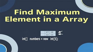 Find maximum element in an array (Largest element) | Emran Code Box