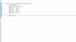 Java Tutorial 3 - Arrays and Random Number Generator