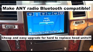 Upgrade ANY factory radio to use Bluetooth!  2007 - 2014 Escalade Denali Tahoe Silverado Bose Stereo