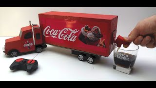 How To Make Dispenser Coca Cola New Year Truck Out of Cardboard