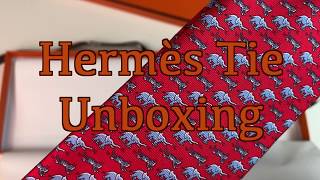 Hermes Tie Unboxing