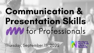 Communication and Presentation Skills for Librarians