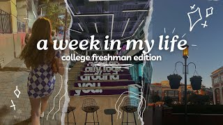 WEEK IN MY LIFE AS A FRESHMAN IN COLLEGE | studying, business retreat, sorority outings