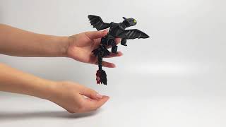 Dragon Toothless from How to Train Your Dragon – figurine 20 cm, printed on a 3D printer