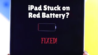 Old iPad Stuck on Red Battery! - Fixed!