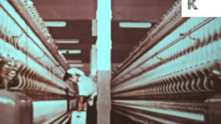 1960s Japan, Industry, Textiles, Manufacturing, Factory, Archive Footage