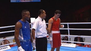 Preliminaries (75kg) PROTON DE LA CHAPPELE (BEL) vs TSHAMA MWENEKABWE (COD) /AIBA World 2019