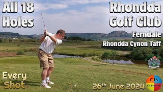 18 Holes at Rhondda Golf Club. Every shot from my round at this awesome hilltop Welsh valleys course