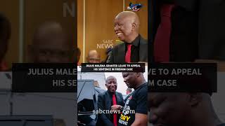 Julius Malema granted leave to appeal his sentence in firearm case #sabcnews #eff #juliusmalema