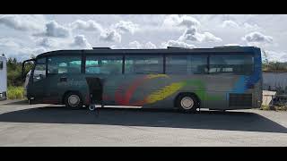 Автодом из автобуса Scania Irizar Разборка и тонировка