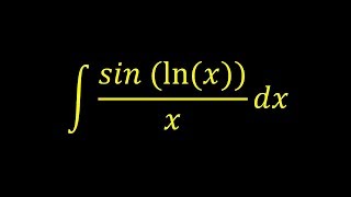 Integral of sin(ln(x))/x - Integral example