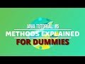 Java Tutorial #5: Methods & Invoking Methods