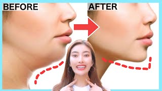 Double Chin Removal and Wrinkles, Get a Better Jawline, V shape Face with this Exercise!