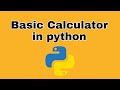 How to make basic Calculator in python
