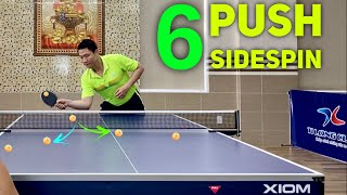 6 Advanced Forehand Push Side Spin Styles |  explore the skills of Chinese stars