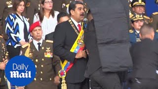 Police shield Venezuela's President after 'assassination attempt'