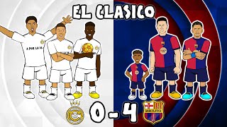 0-4🔥 Real Madrid vs FC Barcelona (El Clasico 2024 Goals Highlights)