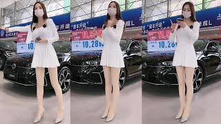 抖音车模丝袜女主播直播卖车 #439