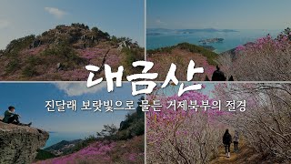 거제도 여행 | 거제 11대 명산 대금산 진달래 랜선여행_드론촬영