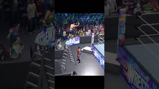 WWE 2K23 John Cena Top Ladder Dive vs. Bruno Sammartino