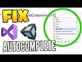 Fix Visual Studio AUTOCOMPLETE for Unity 2023 (and 2022, 2021, 2020, 2019, 2018, 2017)