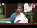 మాటల మనిషి కాదు.. minister seethakka words about dr. manmohan singh telangana assembly v3 news