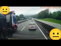 Dashcam Perodua Kelisa hampir digilis lori akibat dihimpit lori dari belakang