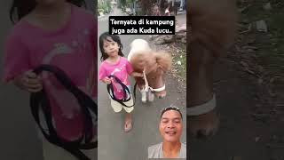 Viralll ada kuda poni sama anak kecil guys.. #kuda #cute