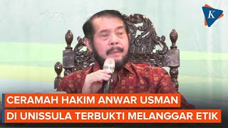 Ini Pidato Anwar Usman yang Disentil Ketua MKMK soal Kepemimpinan Usia Muda