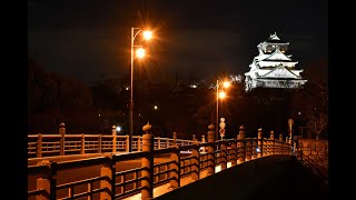 橋と絡む大阪城遠景　新鴫野橋・大阪市中央区