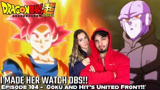 GOKU AND HIT'S EPIC TEAM UP!!! Girlfriend's Reaction DBS Episode 104