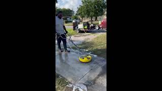 Sidewalk Transformation! 🚿✨ Concrete Cleaning by Scrub Wizard Power Washing