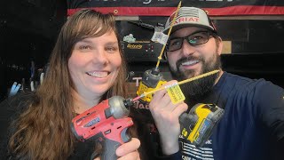 Tool Testing with the wife live Dewalt v/s milwaukee