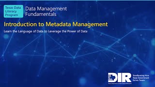 13. Introduction to Metadata Management