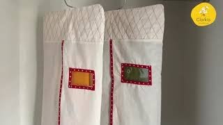 Clarkia Cotton Saree Covers for hanging sarees in wardrobe