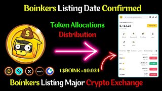 Boinkers Airdrop Listing Date | Boinkers Token Withdrawal | Boinkers Price \u0026 Distribution Update |